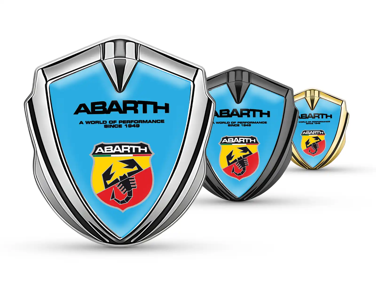 Fiat Abarth Emblème Silicone Insigne Max Design Assemblage Robuste
